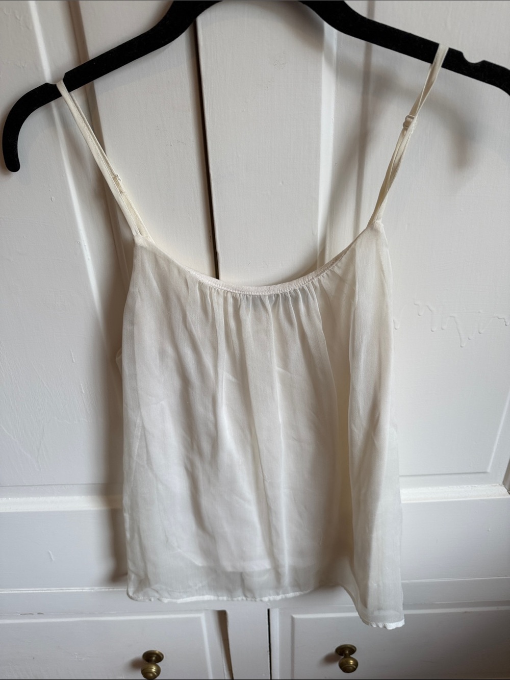 The Limited Cream Spaghetti Strap Cami